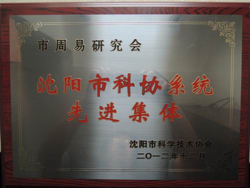 我会再次被评为沈阳市科协系统先进集体